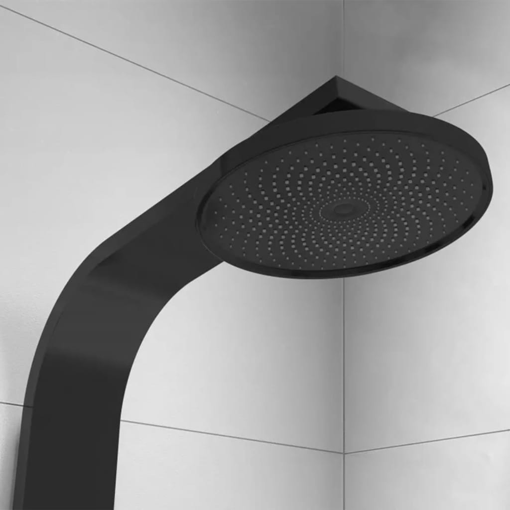 Schãœtte Overhead Shower Set With Thermostatic Tray Samoa Rain Matte Black