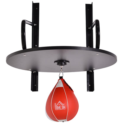 HOMCOM all-mounted Punching Ball Height Adjustable Hanging Speedball Platform Set Frame Stand Boxing Sports