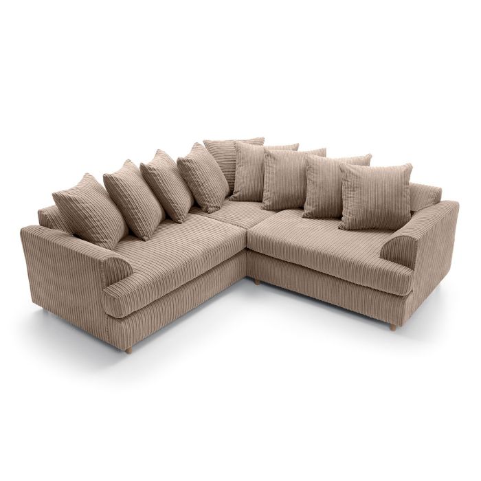 Fergasson Fabric Corner Sofa - Brown