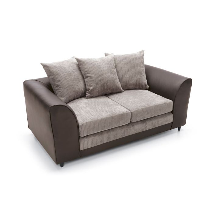 Dilan 2 Seater Sofa - Brown Fabric