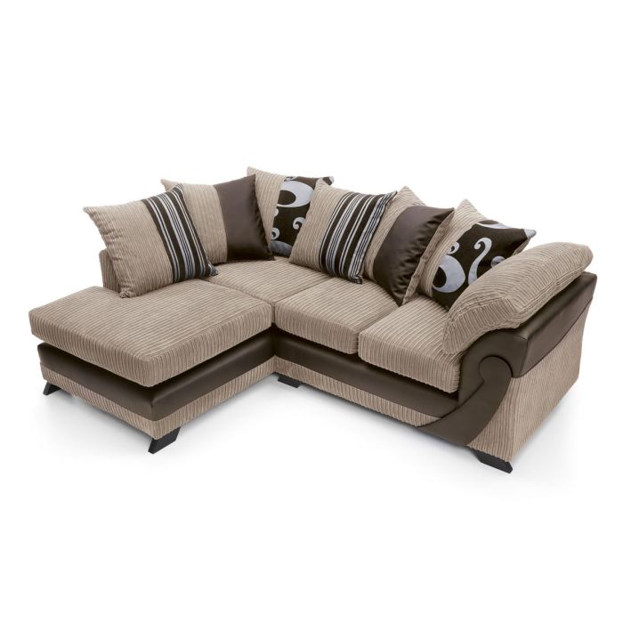 Illuminate Corner Sofa - Brown-Left Facing