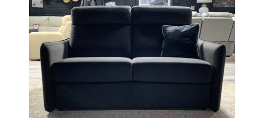 Aimee Black 2 Seater Newtrend Aqua Clean Sofabed With Contrast Stitching Available In Other Colours And Leather