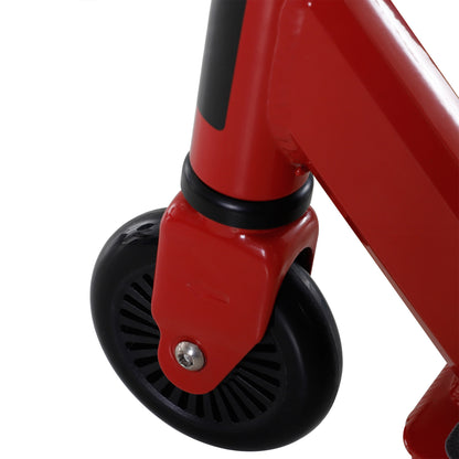 HOMCOM eens Lightweight Steel Stunt Scooter Red