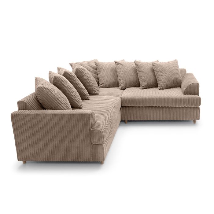 Fergasson Fabric Corner Sofa - Brown