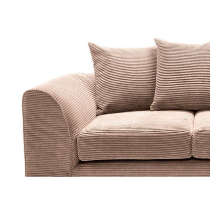 FURCO Brown Cord Chenille 3+2 Seater Sofa Set - Luxurious Comfort and Stylish Design