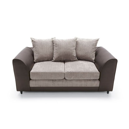 Dilan 2 Seater Sofa - Brown Fabric