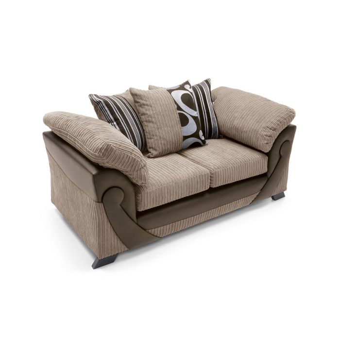 Illuminate 2 Seater Sofa - Brown Fabric