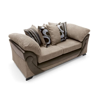 Illuminate 3 Seater Sofa - Brown Fabric