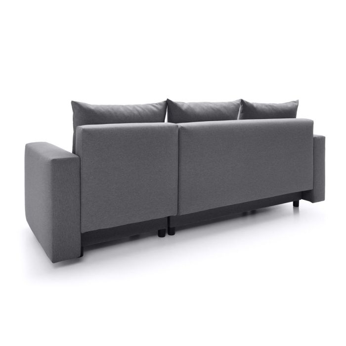 Osllo Corner Sofabed - Dark Grey-Right Facing Fabric