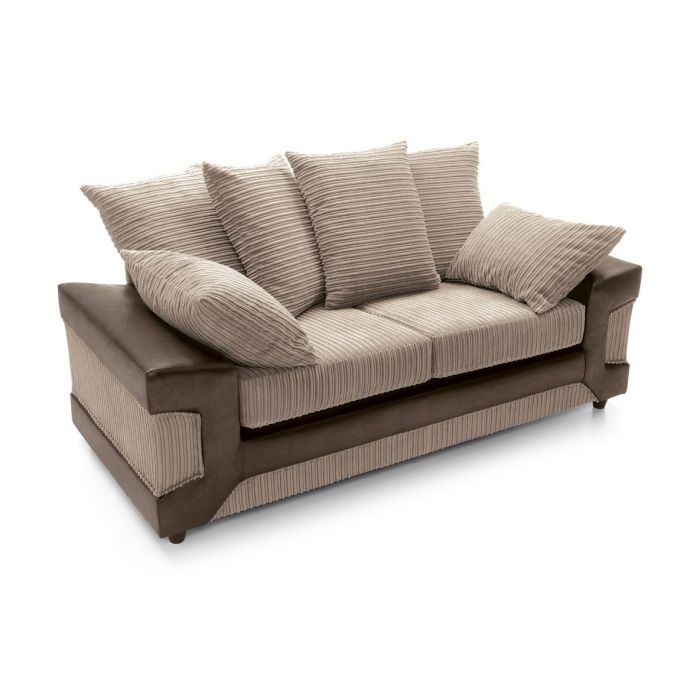 Dyno 3 Seater Sofa - Brown Fabric