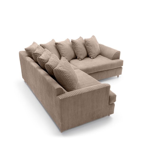 Fergasson Fabric Corner Sofa - Brown