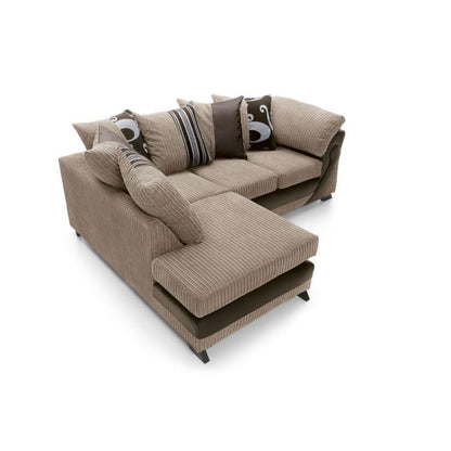 Illuminate Corner Sofa - Brown-Left Facing