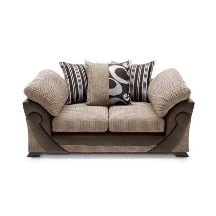 Illuminate 2 Seater Sofa - Brown Fabric