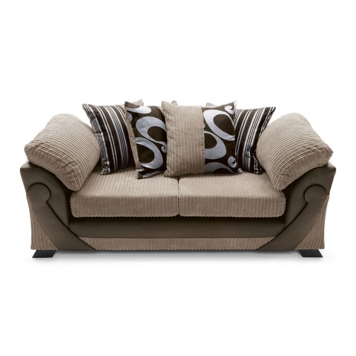 Illuminate 3 Seater Sofa - Brown Fabric