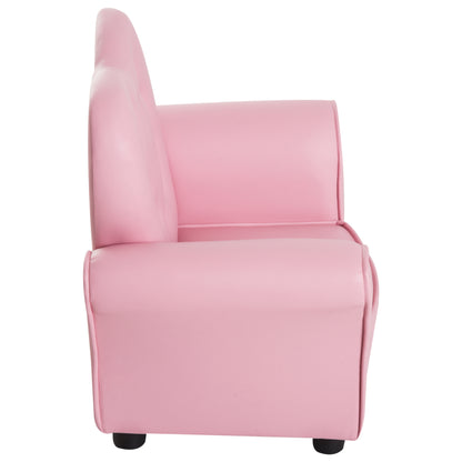 HOMCOM ids Armchair Toddler Chair Seating Relax Playroom Seater Girl Princess Pink