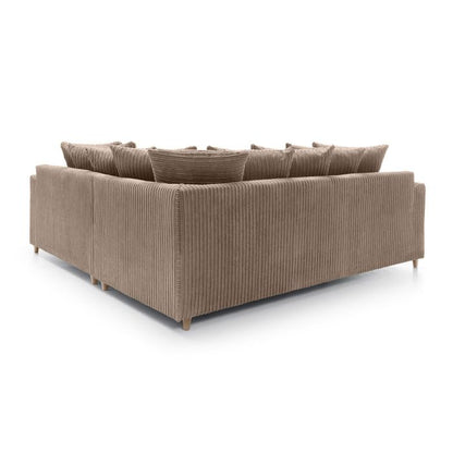 Fergasson Fabric Corner Sofa - Brown