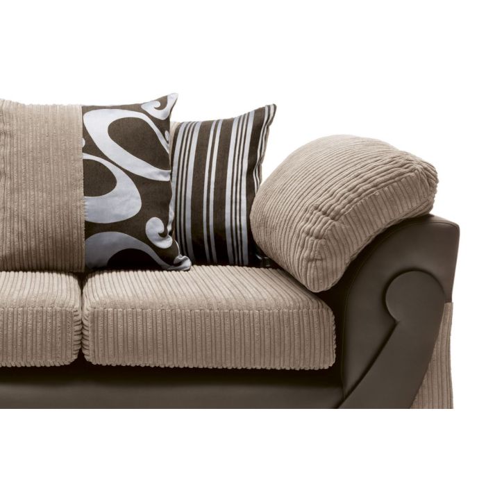 Illuminate 2 Seater Sofa - Brown Fabric