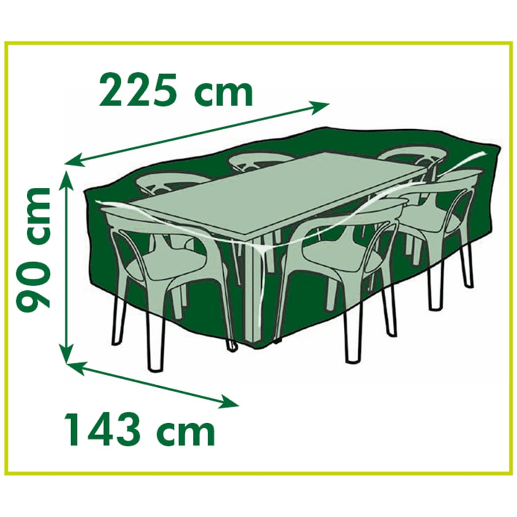 Nature Garden Furniture Cover For Rectangular Tables 225X143X90 Cm