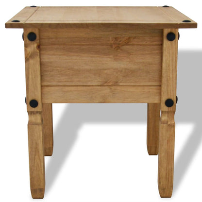 Side Table Mexican Pine Corona Range 53.5X53.5X55 Cm