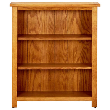 3-Tier Bookcase 70X22.5X82 Cm Solid Oak Wood