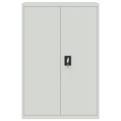 Office Cabinet 90X40X140Cm Steel Grey