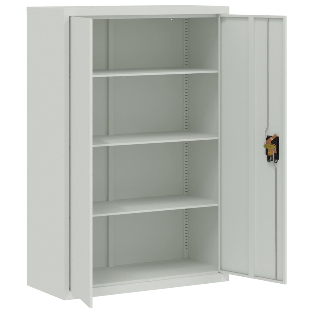 Office Cabinet 90X40X140Cm Steel Grey