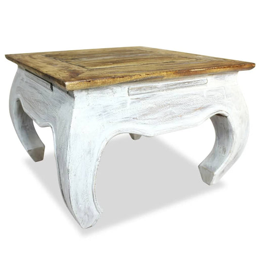 Side Table Solid Reclaimed Wood 50X50X35 Cm