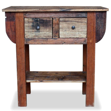 Console Table Solid Reclaimed Wood 80X35X80 Cm