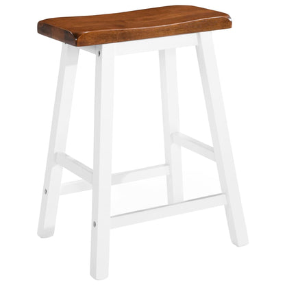 Bar Stools 2 Pcs Solid Wood