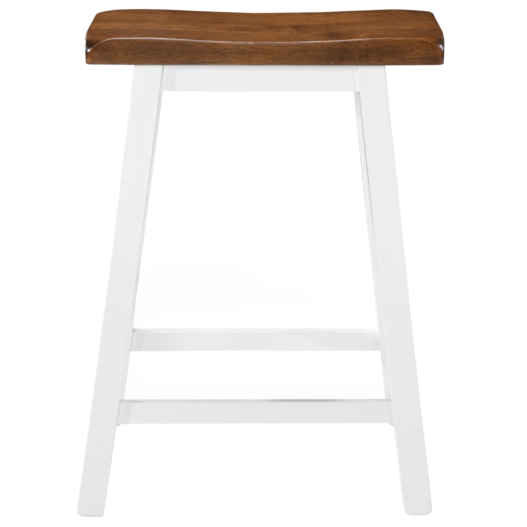 Bar Stools 2 Pcs Solid Wood