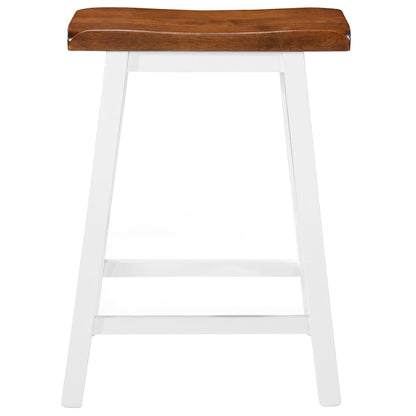 Bar Stools 2 Pcs Solid Wood