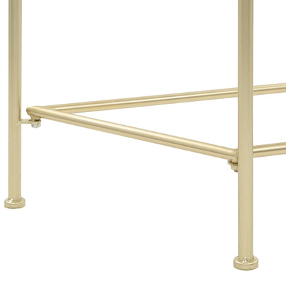 Side Table Vintage Style Metal 87X34X73 Cm Gold