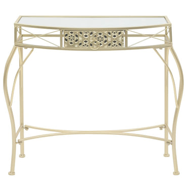 Side Table French Style Metal 82X39X76 Cm Gold