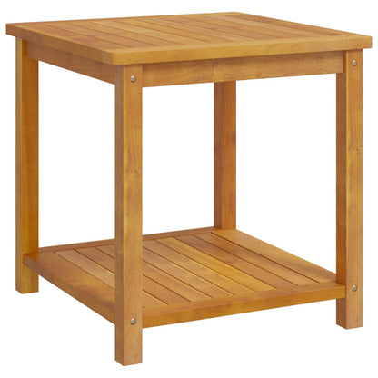 Side Table Solid Acacia Wood 45X45X45 Cm