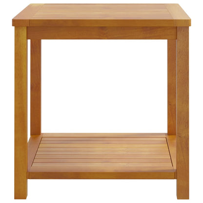 Side Table Solid Acacia Wood 45X45X45 Cm