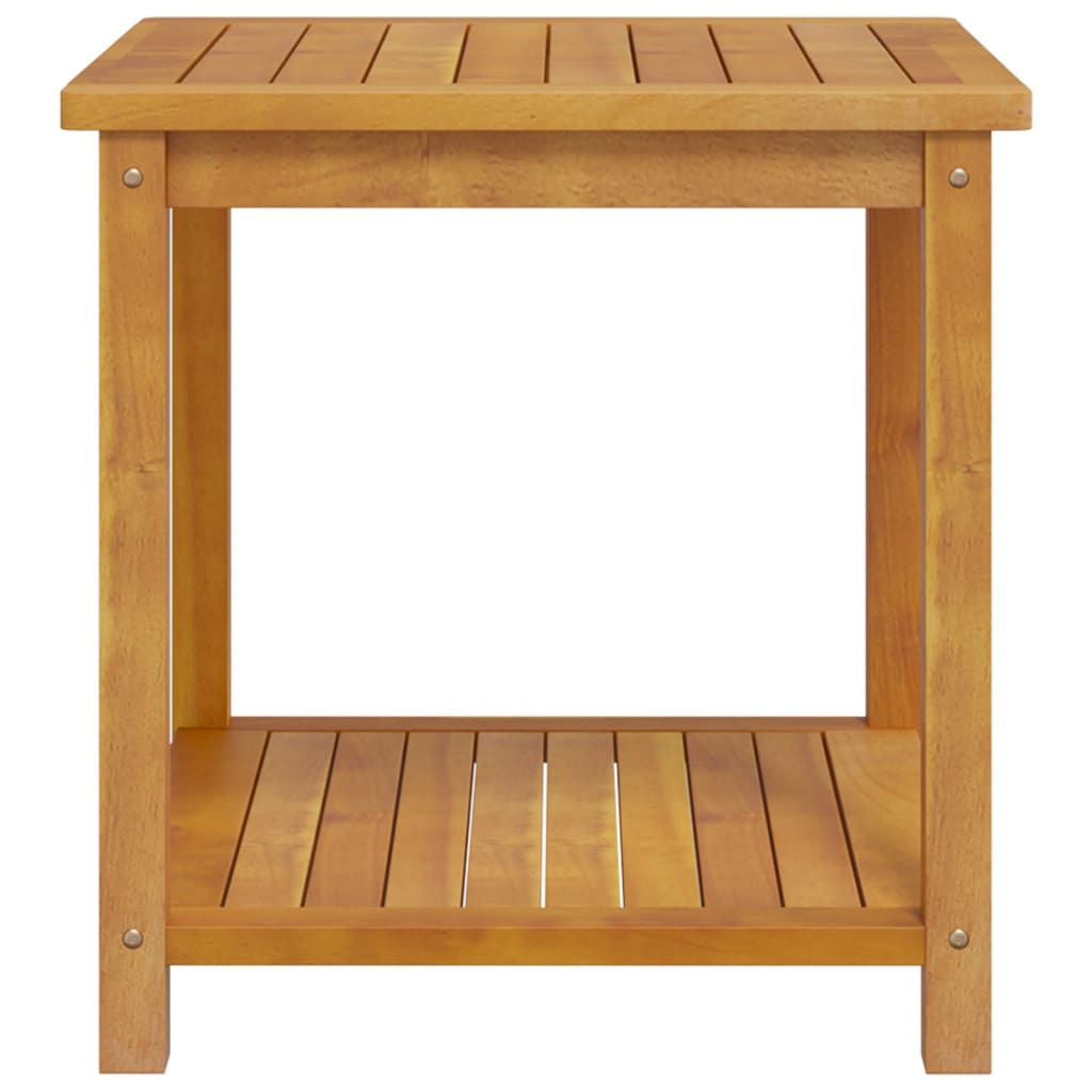 Side Table Solid Acacia Wood 45X45X45 Cm