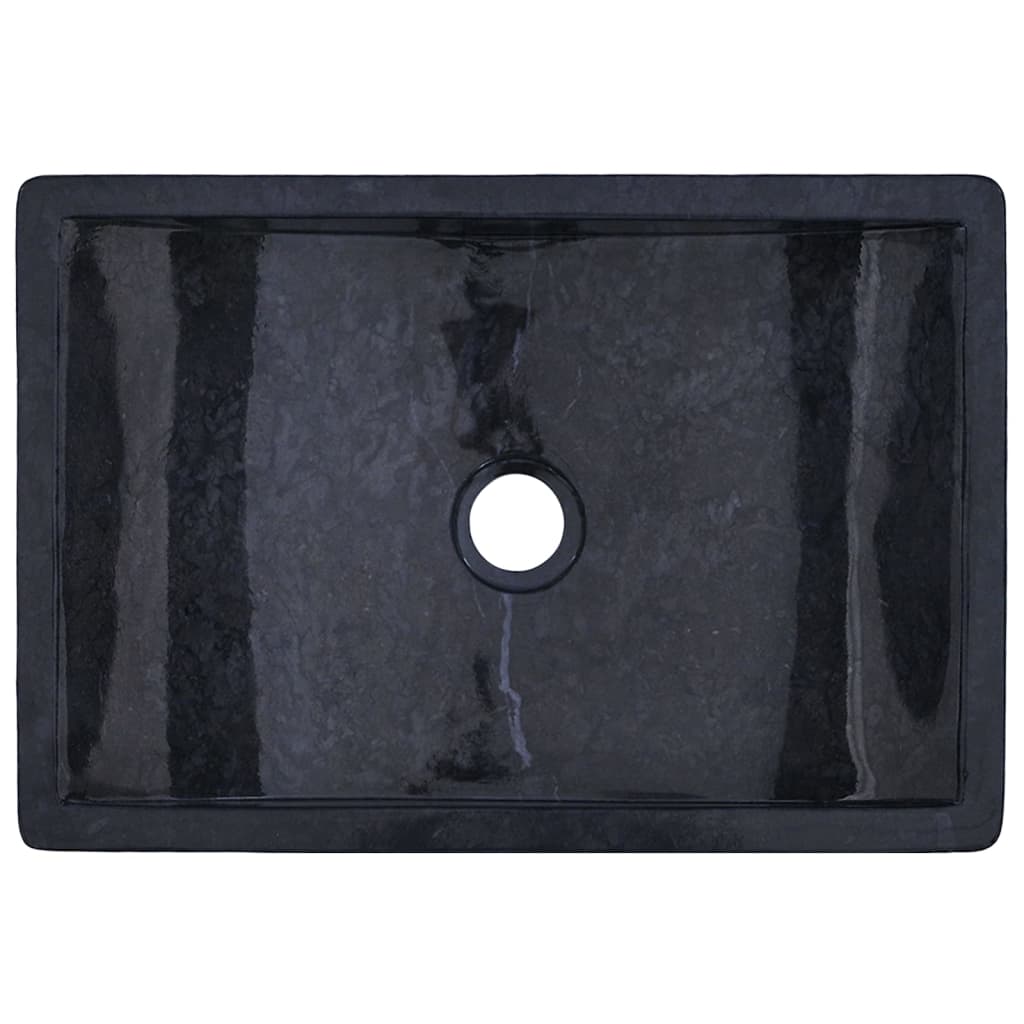 Sink 45X30X12 Cm Marble High Gloss Black