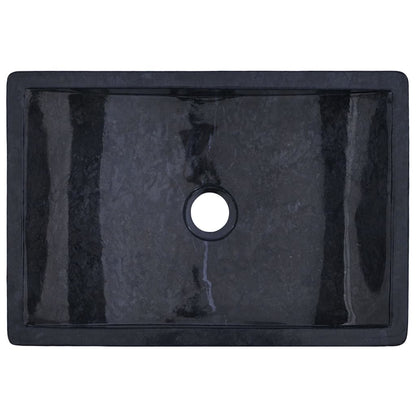 Sink 45X30X12 Cm Marble High Gloss Black