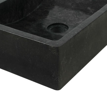 Sink 45X30X12 Cm Marble High Gloss Black