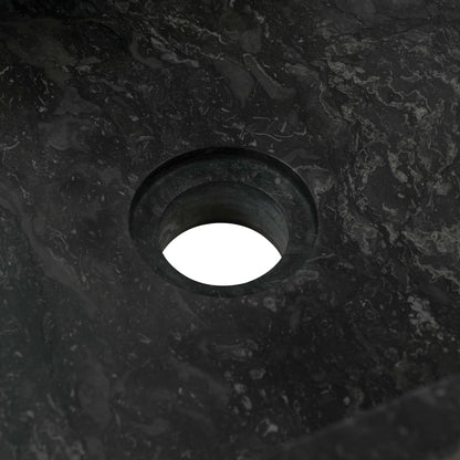 Sink 45X30X12 Cm Marble High Gloss Black