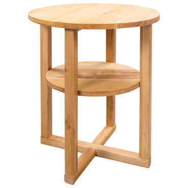 Side Table 40X50 Cm Solid Oak Wood