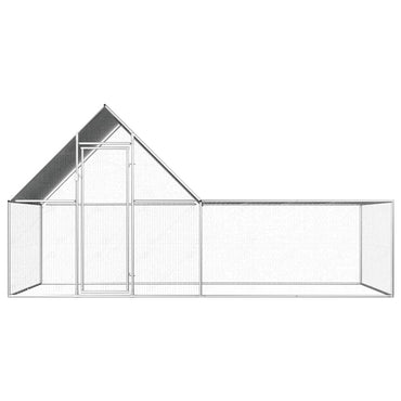 Chicken Coop 4X2X2 M Galvanised Steel