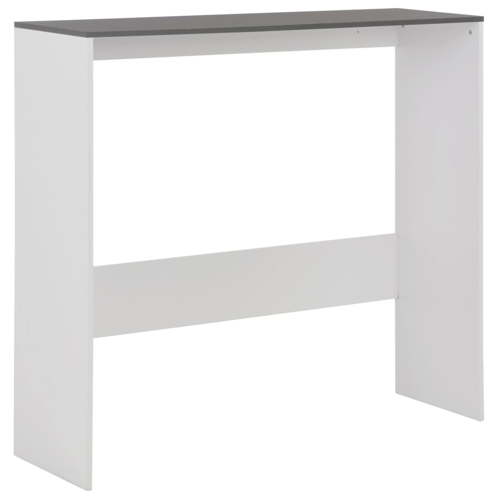 Bar Table With 2 Table Tops White And Grey 130X40X120 Cm