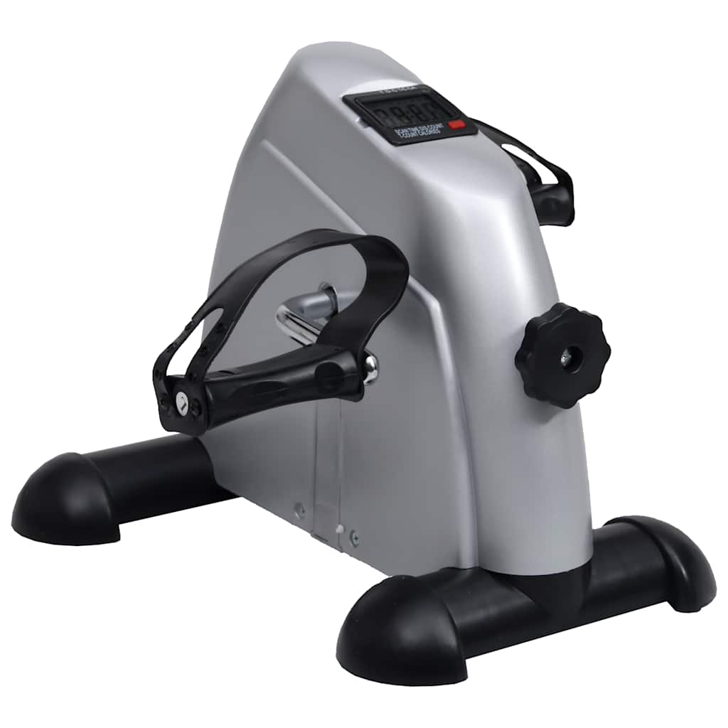 Silver Mini Exercise Bike With Plastic Flywheel