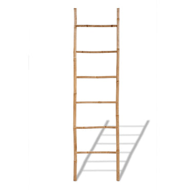 Bamboo Towel Ladder With 6 Rungs