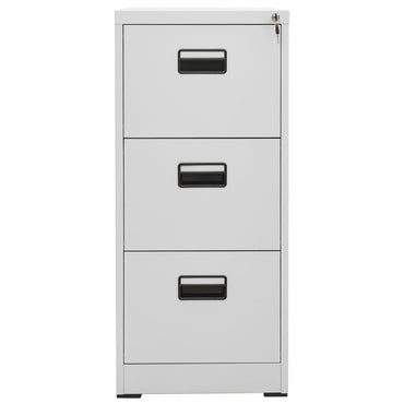 Filing Cabinet Light Grey 46X62X102.5 Cm Steel