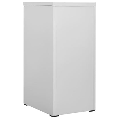 Filing Cabinet Light Grey 46X62X102.5 Cm Steel