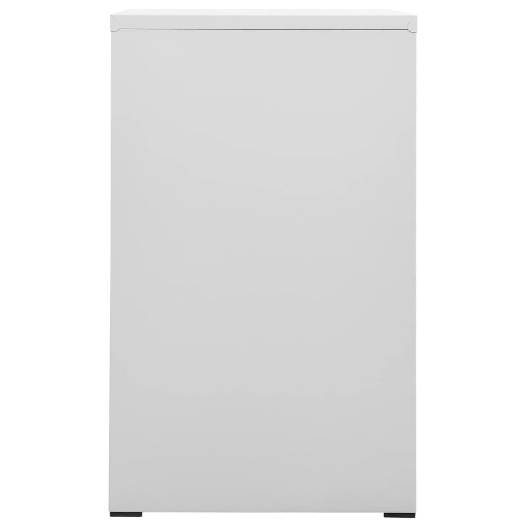 Filing Cabinet Light Grey 46X62X102.5 Cm Steel