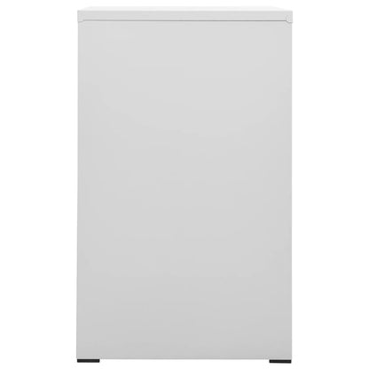 Filing Cabinet Light Grey 46X62X102.5 Cm Steel