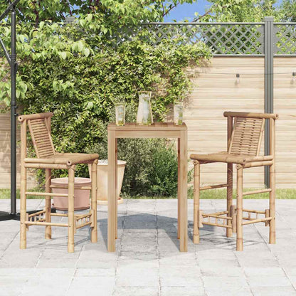 Bar Stools 2 Pcs Bamboo